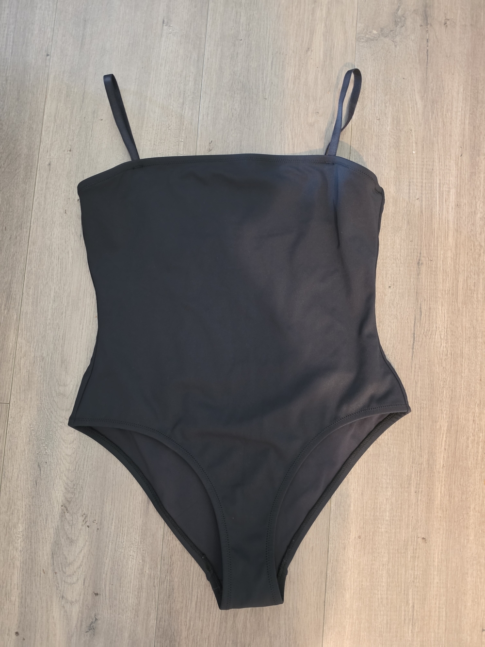 SKIMS Black One-Piece Swimsuit with Thin Straps Or Strapless